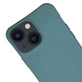 iPhone 13 Mini Telefoonhoes met koord Donkergroen