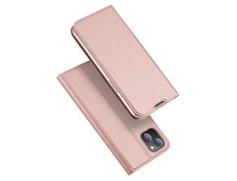 Dux Ducis - Slim bookcase hoes - iPhone 14 Plus - Roze