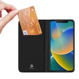 iPhone 14 Slim Bookcase hoes Zwart