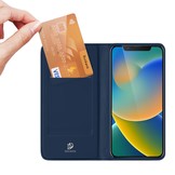 iPhone 14 Slim Bookcase hoes Blauw