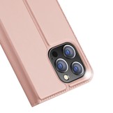 iPhone 14 Pro Slim Bookcase hoes Roze