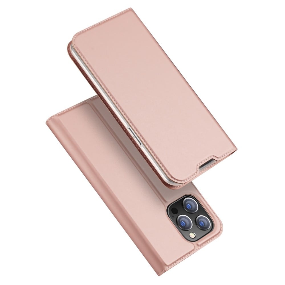Dux Ducis - Slim bookcase hoes - iPhone 14 Pro- Roze