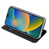 iPhone 14 Pro Slim Bookcase hoes Zwart