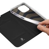 iPhone 14 Pro Slim Bookcase hoes Zwart
