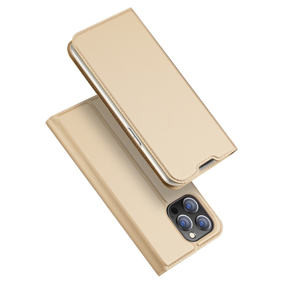 Dux Ducis - Slim bookcase hoes - iPhone 14 Pro Max - Goud