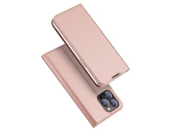 Dux Ducis - Slim bookcase hoes - iPhone 14 Pro Max - Roze