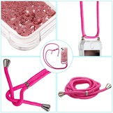 iPhone 14 Backcover hoes Glitter Roze