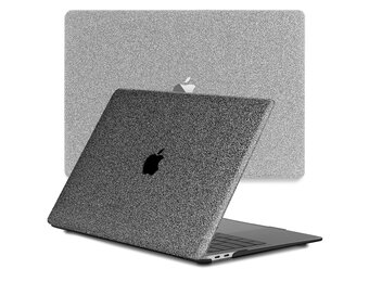 Lunso MacBook Air 13 inch M1 (2020) cover hoes - case - Glitter Donkergrijs