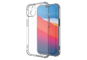 Lunso - iPhone 14 - Softcase hoes  - Transparant