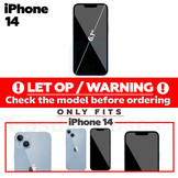 iPhone 14 Armor backcover hoes met ringhouder Zwart