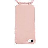 iPhone SE 2022, iPhone SE 2020, iPhone 8, iPhone 7 en iPhone 6(s) Telefoonhoes met koord Roze