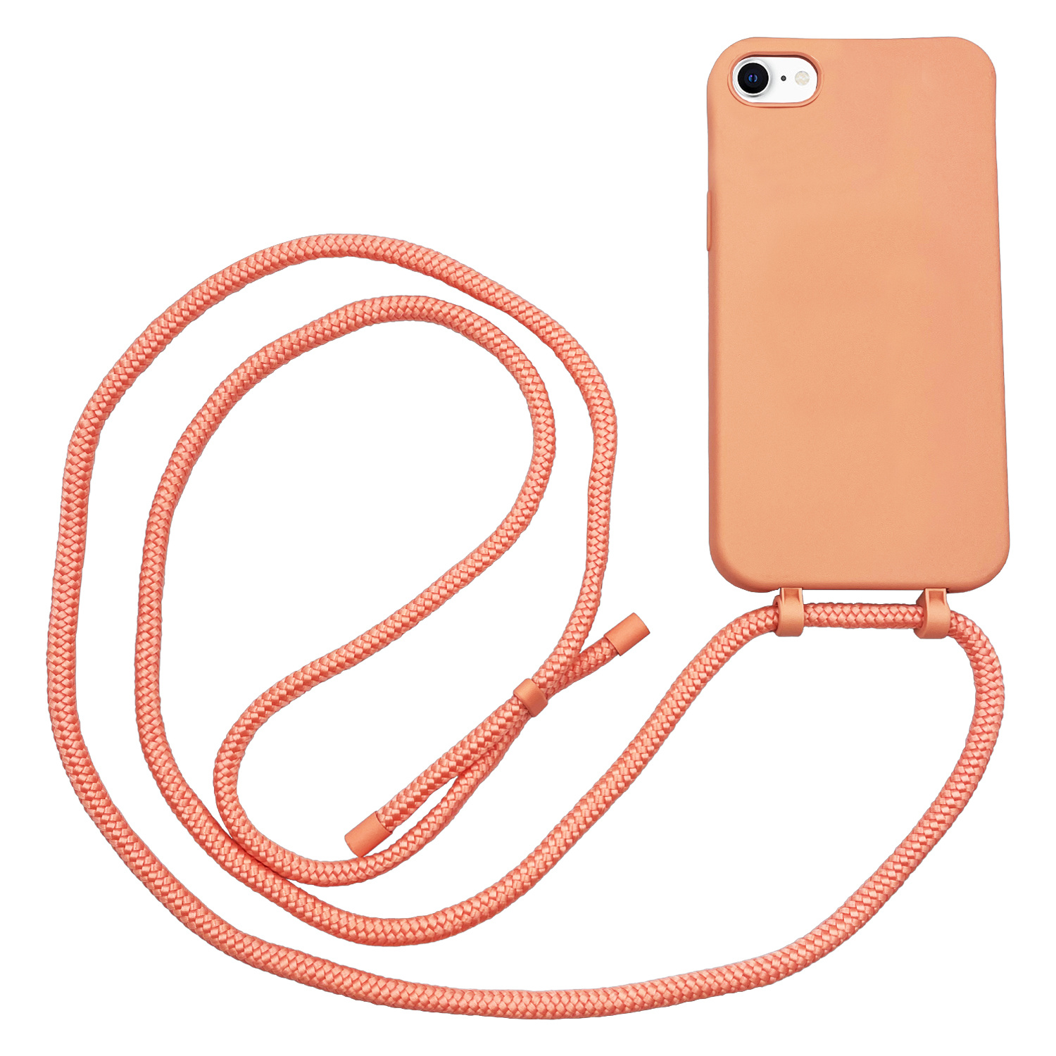 iPhone SE 2022, iPhone SE 2020, iPhone 8, iPhone 7 en iPhone 6(s) Telefoonhoes met koord Oranje