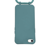 iPhone SE 2022, iPhone SE 2020, iPhone 8, iPhone 7 en iPhone 6(s) Telefoonhoes met koord Donkergroen