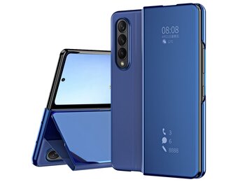 Lunso - Samsung Galaxy Z Fold4 - Window view cover hoes - Blauw