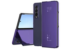 Lunso - Samsung Galaxy Z Fold4 - Window view cover hoes - Paars