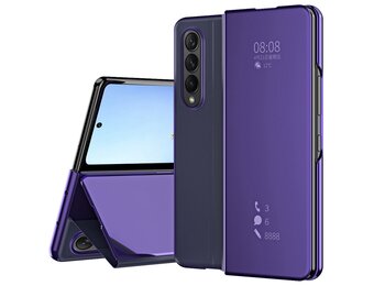 Lunso - Samsung Galaxy Z Fold4 - Window view cover hoes - Paars