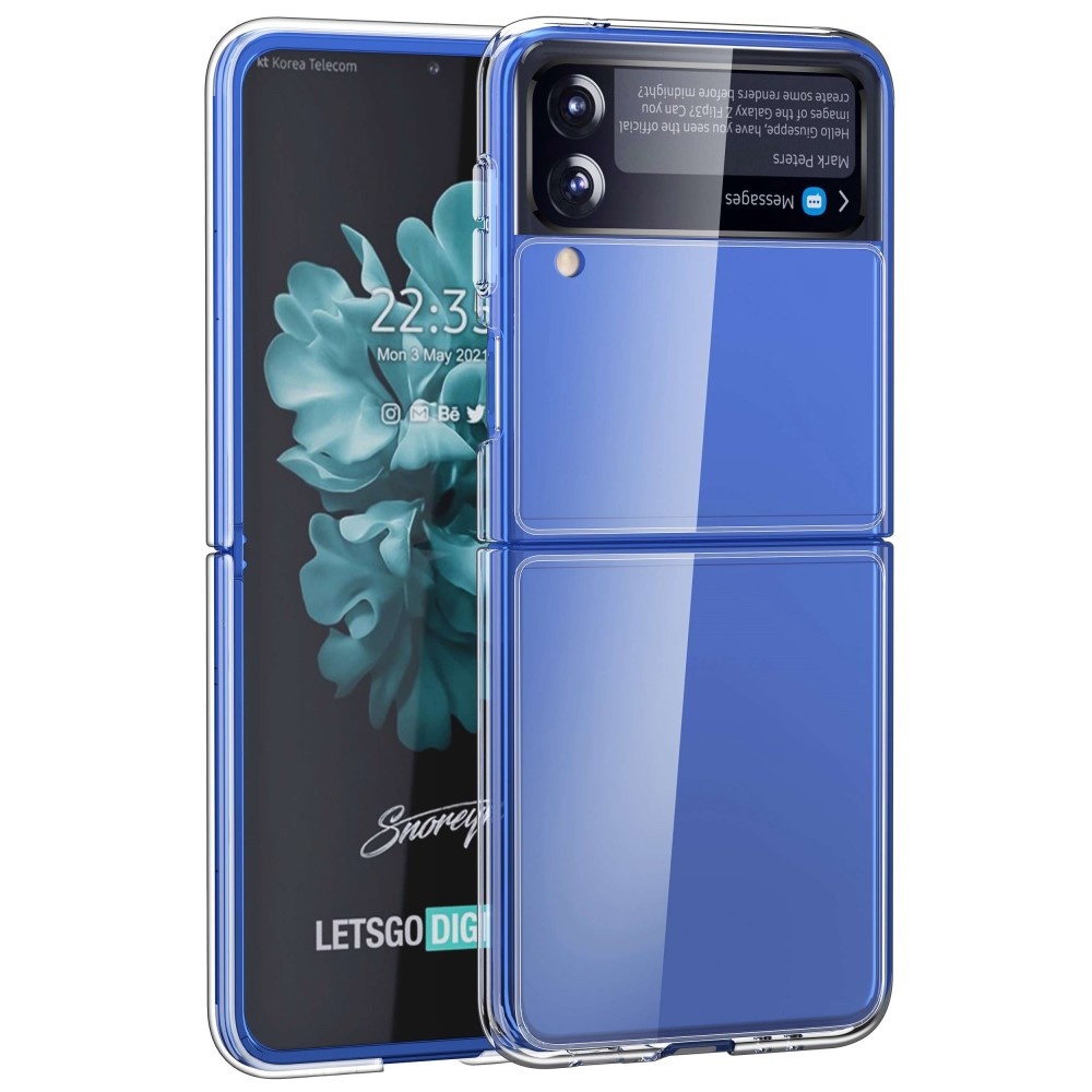 Lunso - Samsung Galaxy Z Flip4 - Backcover telefoonhoes - Transparant