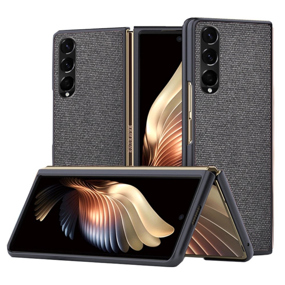 Samsung Galaxy Z Fold4 Canvas cover hoes Zwart