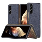 Samsung Galaxy Z Fold4 Canvas cover hoes Blauw
