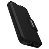 iPhone 14 Pro Otterbox Strada Case leren bookcase hoesje - Zwart