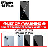 iPhone 14 Plus Gehard beschermglas met Zwarte Rand (Screenprotector)