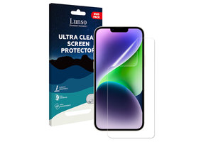 Lunso - iPhone 14 Plus - Duo Pack (2 stuks) Beschermfolie - Full Cover Screenprotector