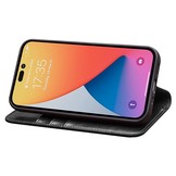 iPhone 14 Pro Max leren bookcase hoes - Zwart