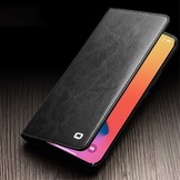 iPhone 14 Pro Max leren bookcase hoes - Zwart