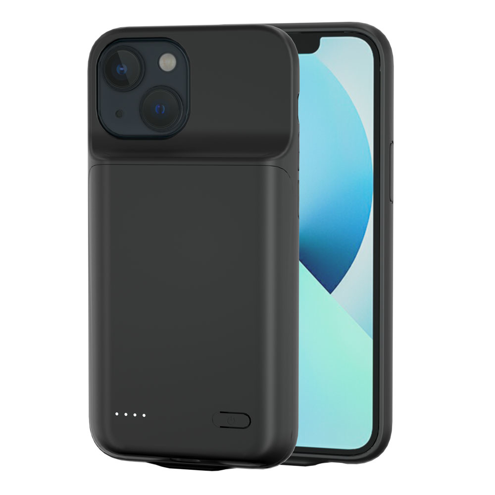 iPhone 14 Oplaadcase 6800 mAh hoes - Zwart