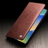 iPhone 14 Plus leren bookcase hoes - Bruin