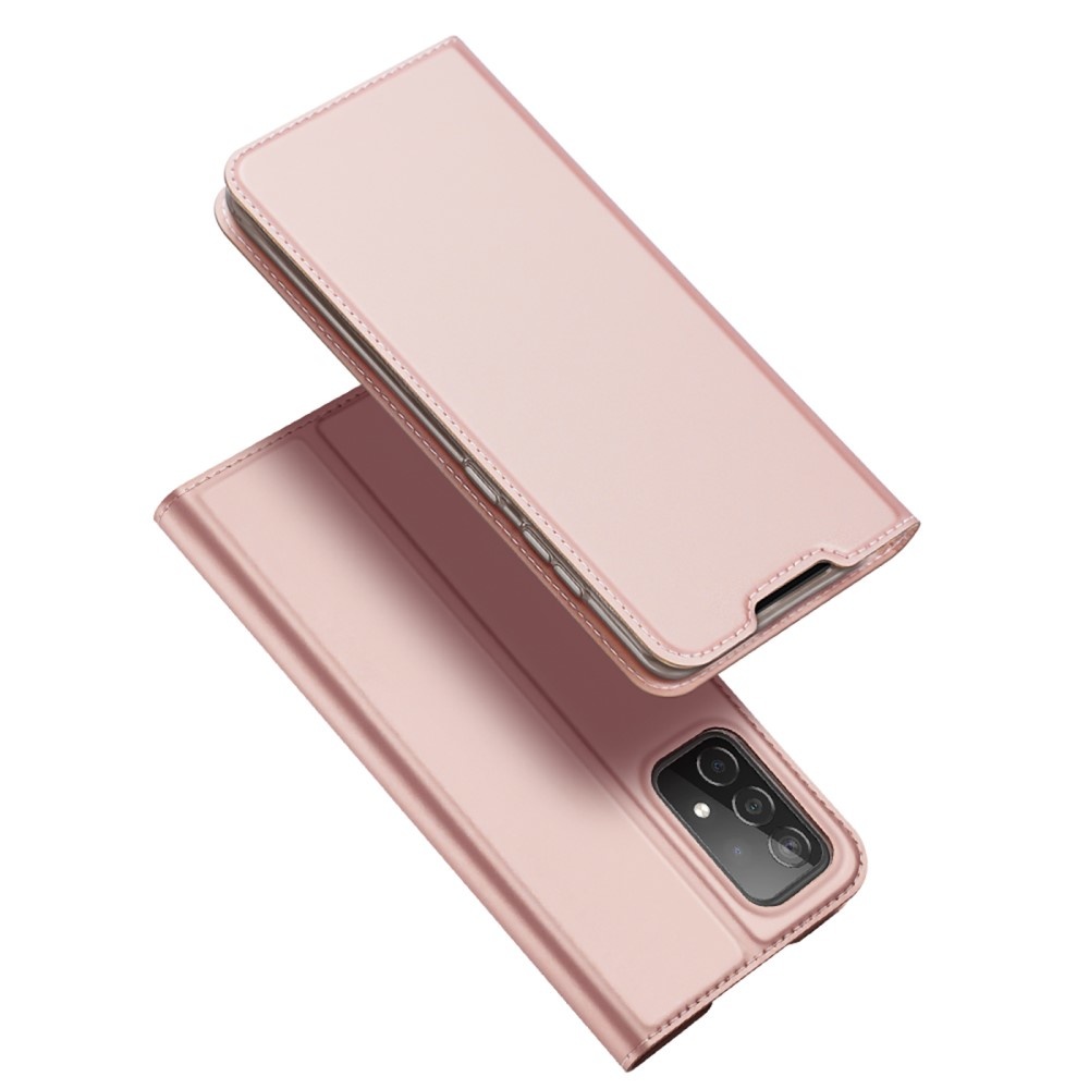 Samsung Galaxy A73 5G Slim Bookcase hoesje - Roze
