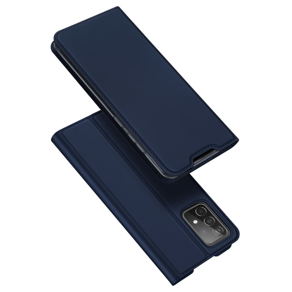 Samsung Galaxy A73 5G Slim Bookcase hoesje - Blauw