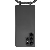 Samsung Galaxy S22 Ultra Telefoonhoes met koord Zwart