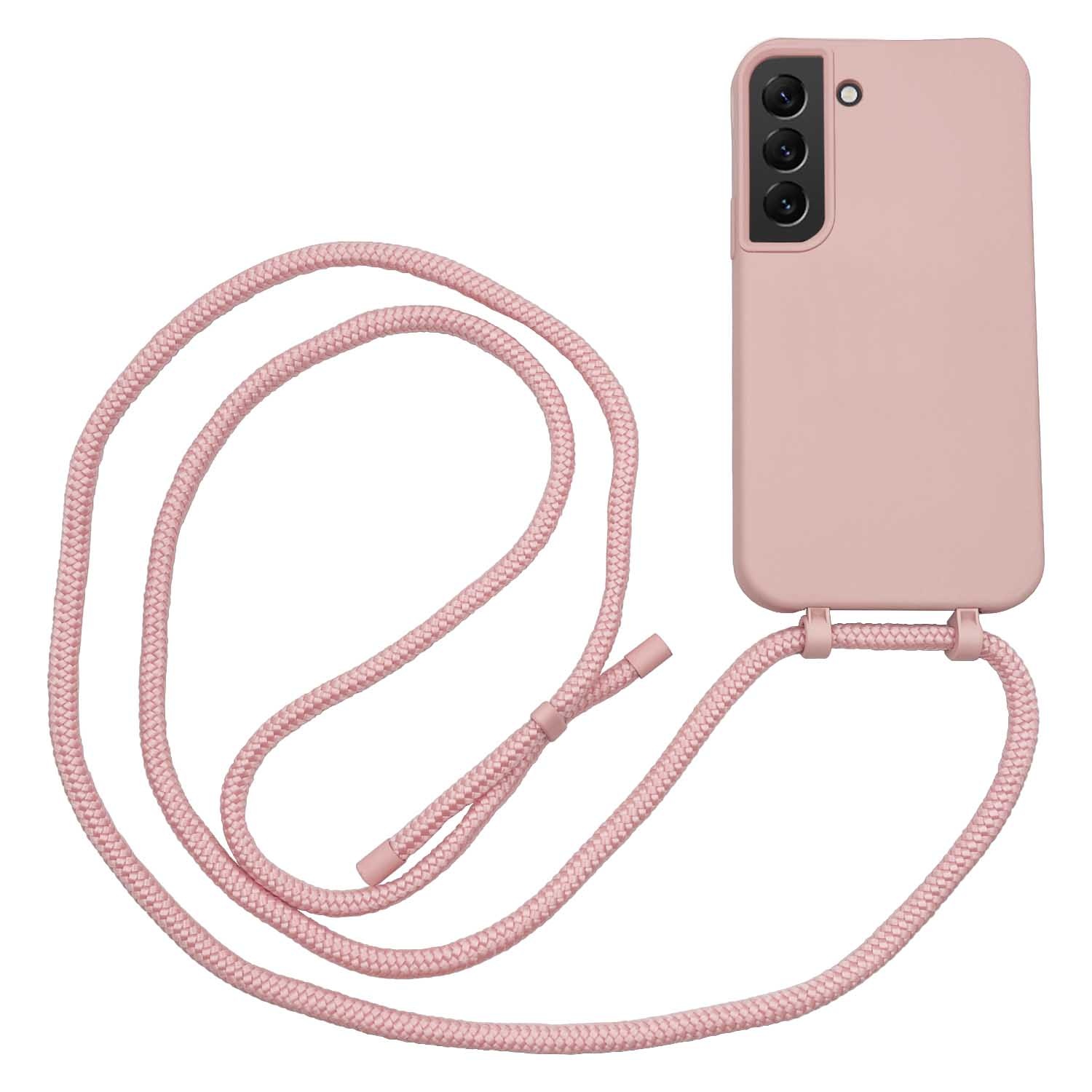 Samsug Galaxy S22 Plus Telefoonhoes met koord Roze