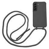 Samsug Galaxy S22 Plus Telefoonhoes met koord Zwart