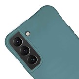 Samsung Galaxy S22 Telefoonhoes met koord Donkergroen