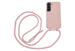 Høyde - Samsung Galaxy S22 - Telefoonhoes met koord - Roze