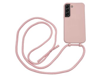Høyde - Samsung Galaxy S22 - Telefoonhoes met koord - Roze