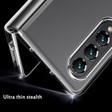 Samsung Galaxy z Fold4 TPU Backcover hoes Transparant