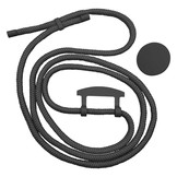 Samsung Galaxy S22 Ultra Telefoonhoes met koord en handige Socket Houder - Zwart