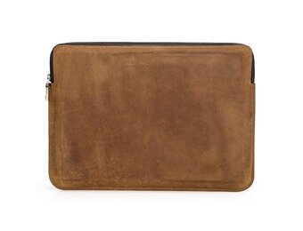NorthLife - Laptop 13 inch - Lederen sleeve - Cognac