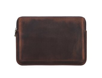 NorthLife - Laptop 13 inch - Lederen sleeve - Coffee
