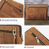 Laptop 13 inch hoogwaardige Lederen Sleeve - Coffee