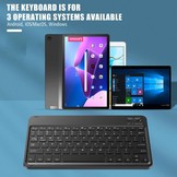 Lenovo Tab M10 Plus Gen 3 (3e generatie) Afneembare Toetsenbord Hoes - Zwart