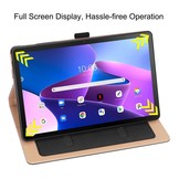 Lenovo Tab M10 Plus Gen 3 (3e generatie) Luxe Bookcase hoes - Zwart