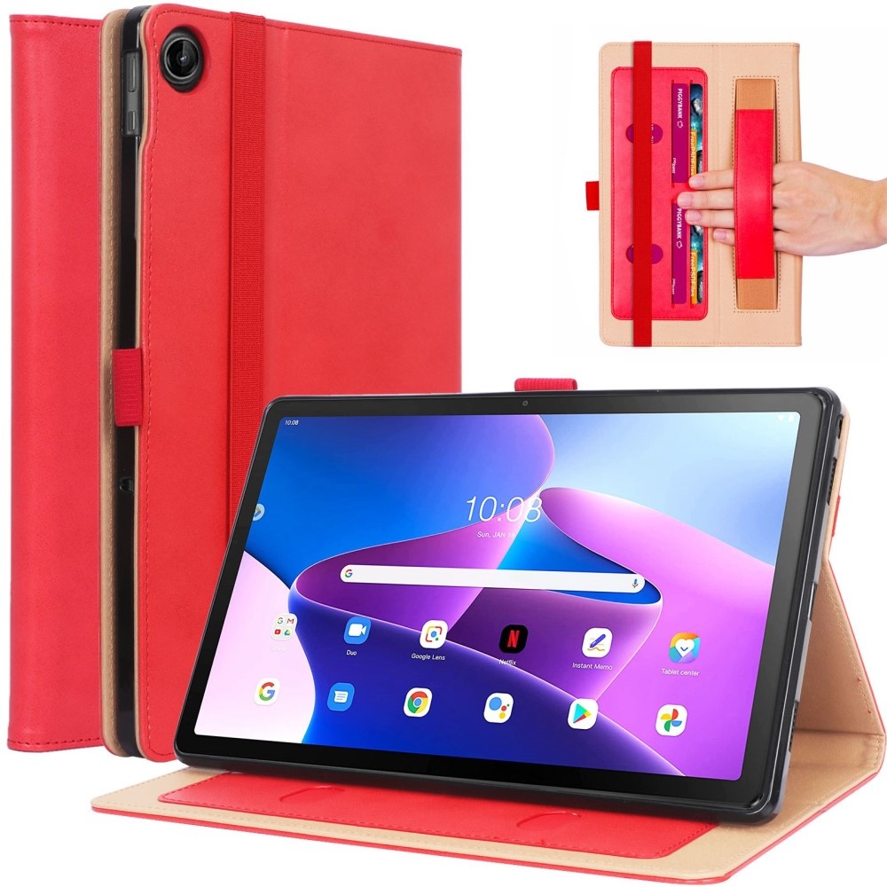 Lenovo Tab M10 Plus Gen 3 (3e generatie) Luxe Bookcase hoes - Rood