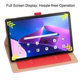 Lenovo Tab M10 Plus Gen 3 (3e generatie) Luxe Bookcase hoes - Rood