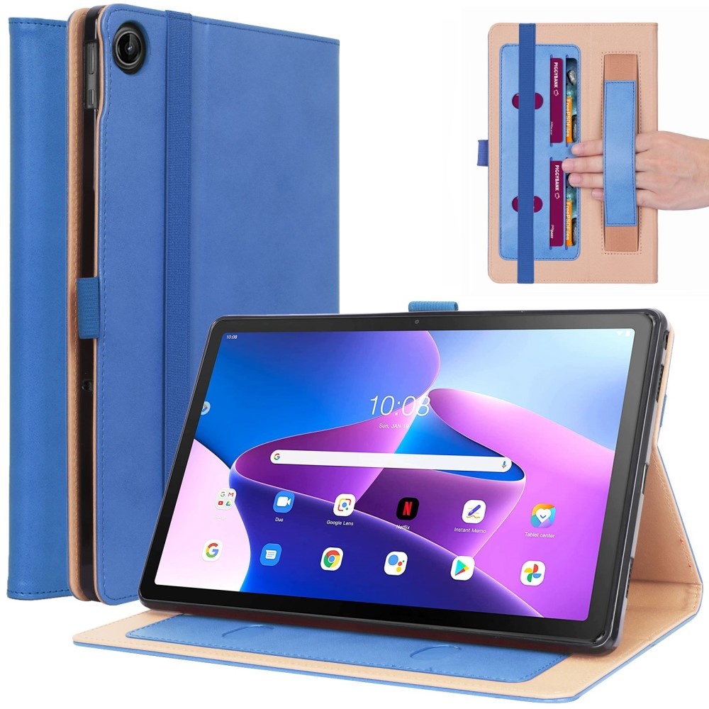 Lenovo Tab M10 Plus Gen 3 (3e generatie) Luxe Bookcase hoes - Lichtblauw