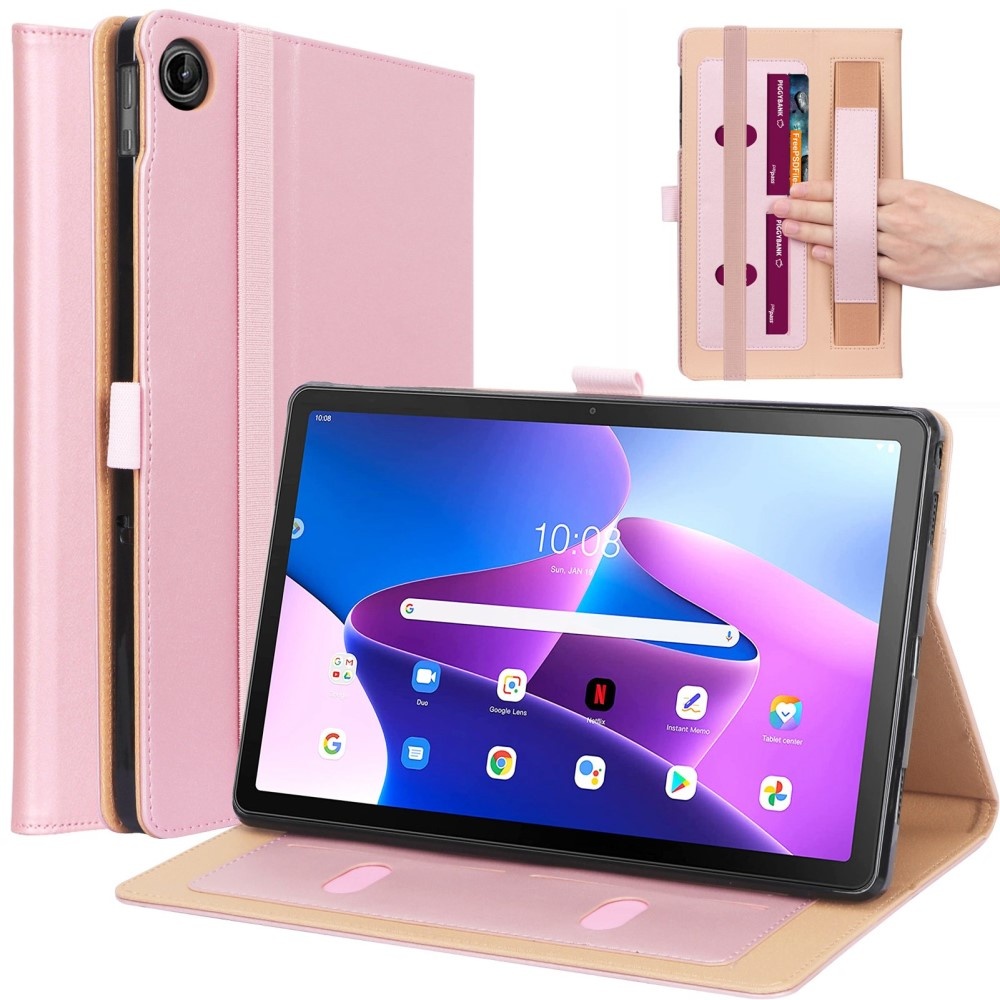 Lenovo Tab M10 Plus Gen 3 (3e generatie) Luxe Bookcase hoes - Rose Goud