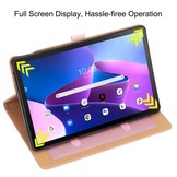 Lenovo Tab M10 Plus Gen 3 (3e generatie) Luxe Bookcase hoes - Rose Goud